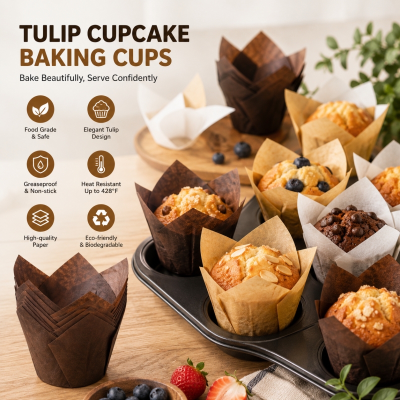 Tulip cupcake paper cups