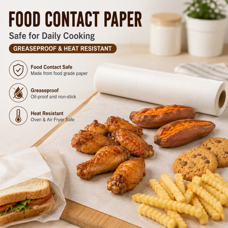 Baked roll paper