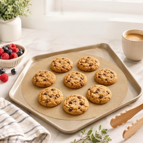 Circular baking paper